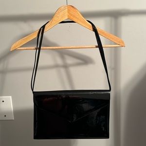 Faux Patent Leather Occasion Purse
